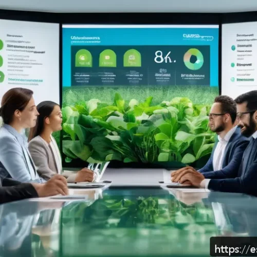 지속가능성 컨설팅과 ESG 차이점 - A modern Latin American office environment where a diverse group of professionals collaborate on sus...